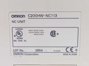 OMRON C200HW-NC113 NC UNIT