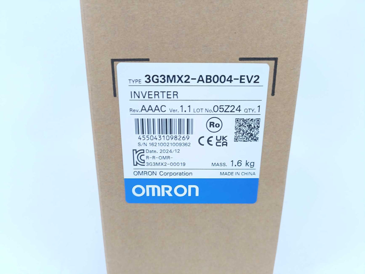 OMRON 3G3MX2-AB004-EV2 MX2 Series Inverter Drive