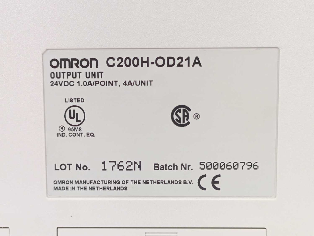 OMRON C200H-OD21A Output unit