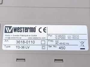 WESTERMO TD-36 LV Telefonmodem 12-27 VAC; 12-18 VDC