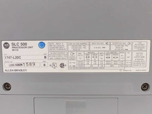 AB 1747-L20C SLC 500 Processor Unit Ser. B