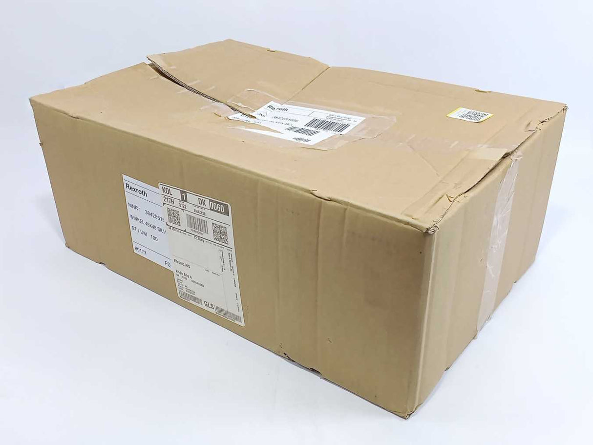 Bosch Rexroth 3842551606 Winkel 45x45 Silver Set Gusset / Angle Bracket