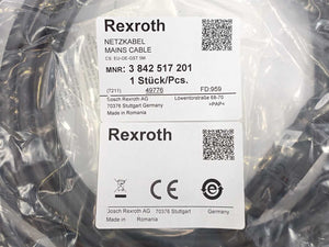 Bosch Rexroth 3842517201 Mains Cable /Connecting Cable. CS: EU-OE-GST 5M