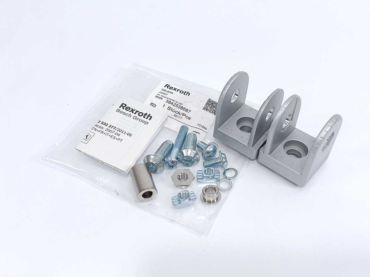 Bosch Rexroth 3842538687 Gelenk, Joint 45x45 Support Silver