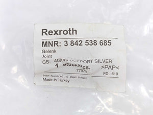 Bosch Rexroth 3842538685 Gelenk, Joint 40x40 Support Silver
