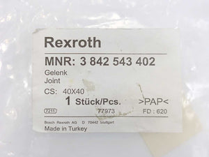 Bosch Rexroth 3842543402 Gelenk, Joint 40x40