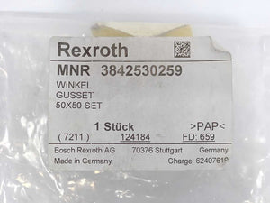 Bosch Rexroth 3842551606 Winkel 45x45 Silver Set Gusset / Angle Bracket
