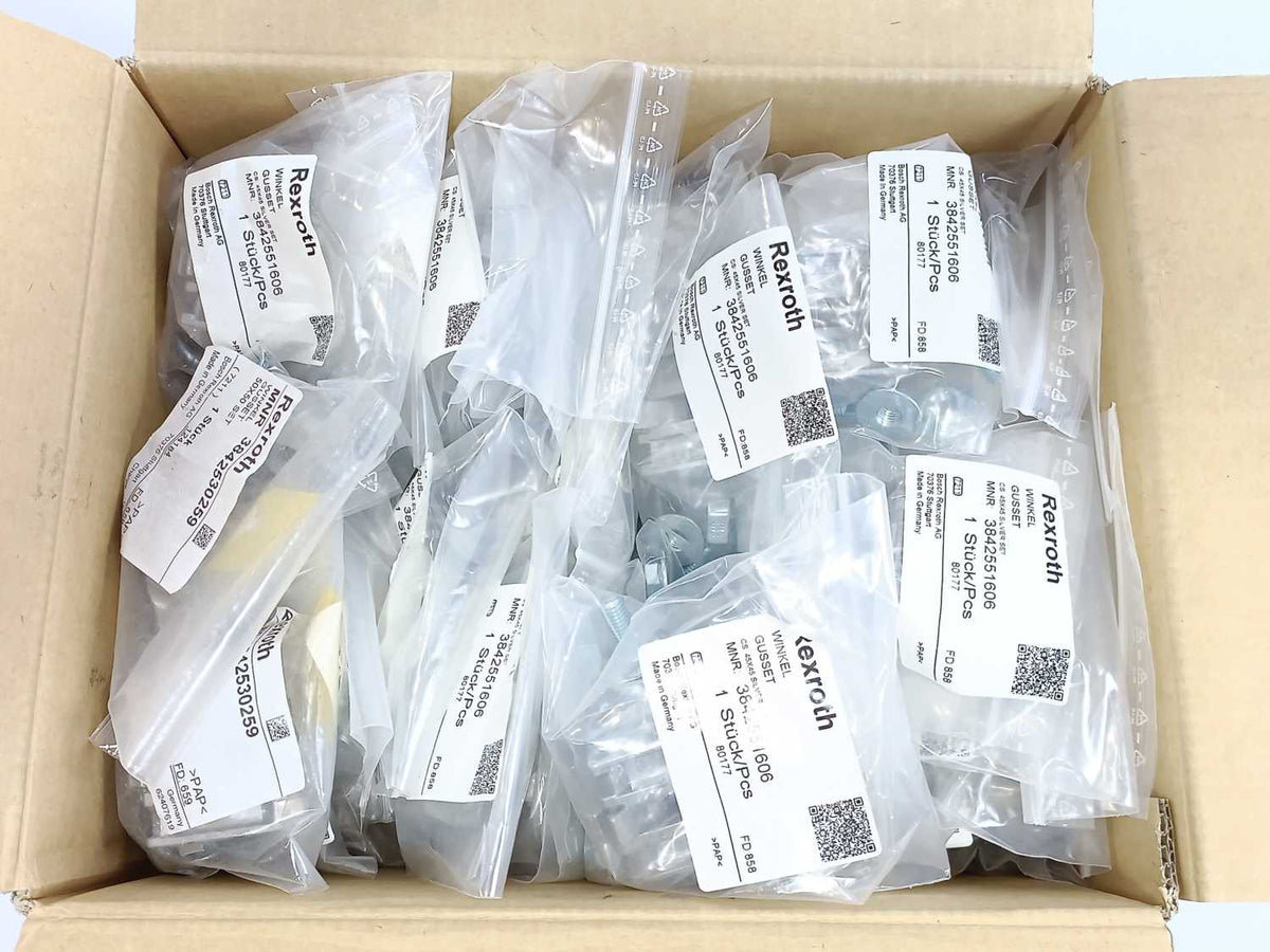 Bosch Rexroth 3842551606 Winkel 45x45 Silver Set Gusset / Angle Bracket