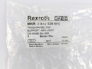 Bosch Rexroth 3842538695 Support Arm Joint, Tragarmgelenk, CS:45x90 Silver