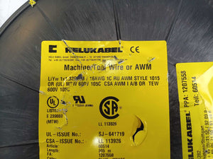 HELUKABEL 60514 Single Core UL Style 1015 16AWG Wire. 305m Spool