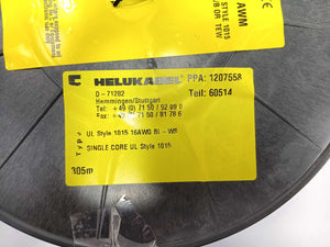 HELUKABEL 60514 Single Core UL Style 1015 16AWG Wire. 285m Spool