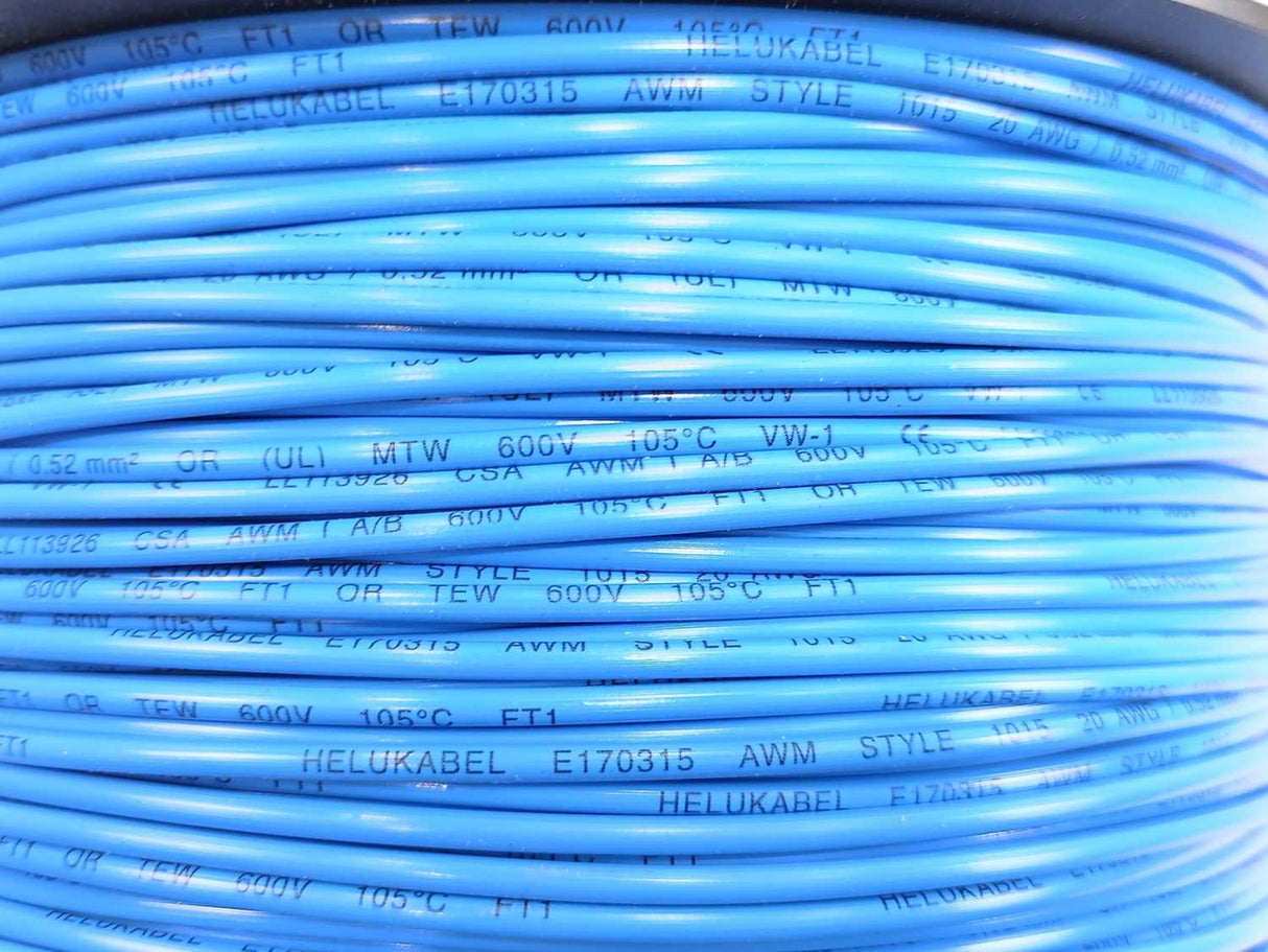 HELUKABEL 60302 Single Core UL Style 1015 20AWG Wire. 300m Spool