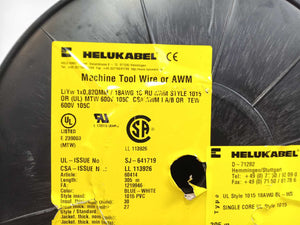 HELUKABEL 60414 Single Core UL Style 1015 18AWG Wire. 200m Spool