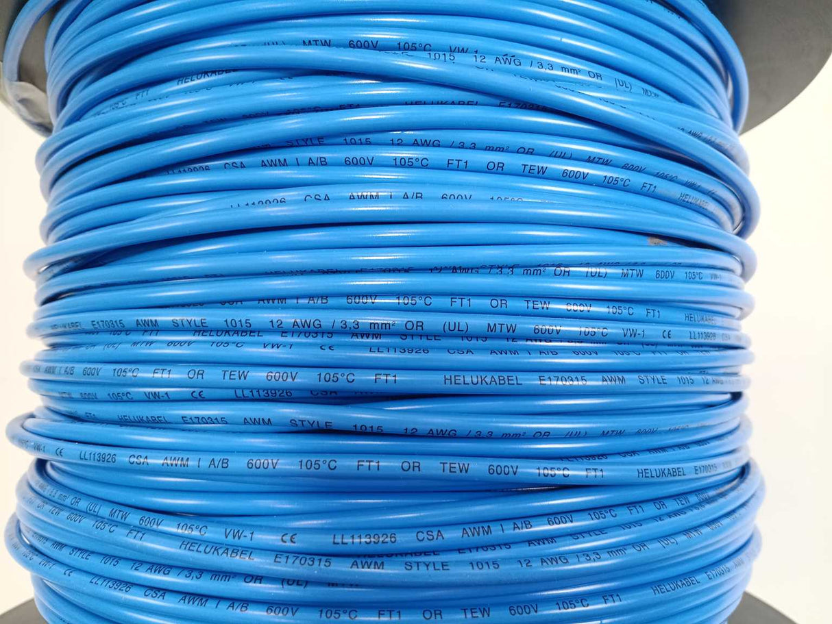 HELUKABEL 60702 Single Core UL Style 1015 12AWG Wire. 305m Spool