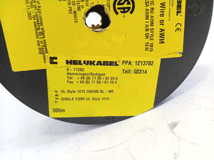 HELUKABEL 60314 Single Core UL Style 1015 20AWG Wire. 250m Spool