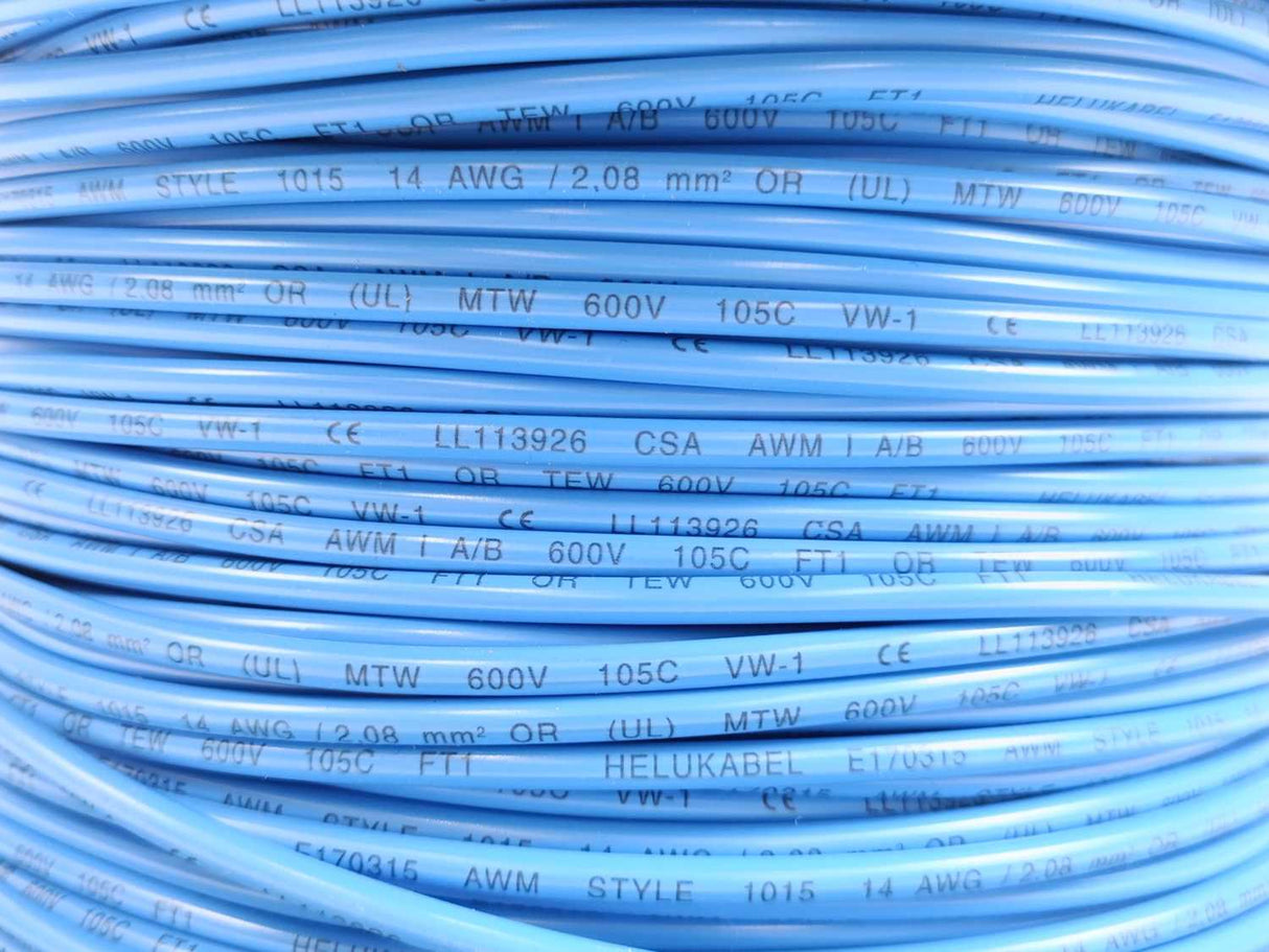 HELUKABEL 60602 Single Core UL Style 1015 14AWG Wire. 100m Spool