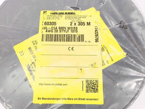 HELUKABEL 60305 Single Core UL Style 1015 20AWG Wire. 305m Spool