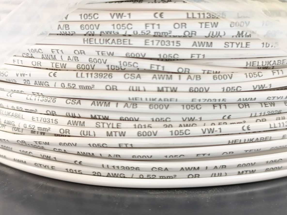 HELUKABEL 60305 Single Core UL Style 1015 20AWG Wire. 305m Spool