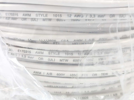 HELUKABEL 60705 Single Core UL Style 1015 12AWG Wire. 305m Spool