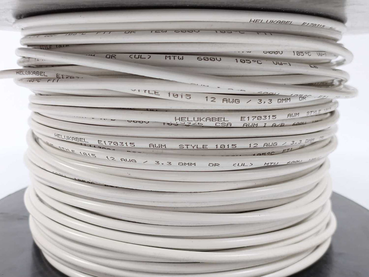 HELUKABEL 60705 Single Core UL Style 1015 12AWG Wire. 98m Spool