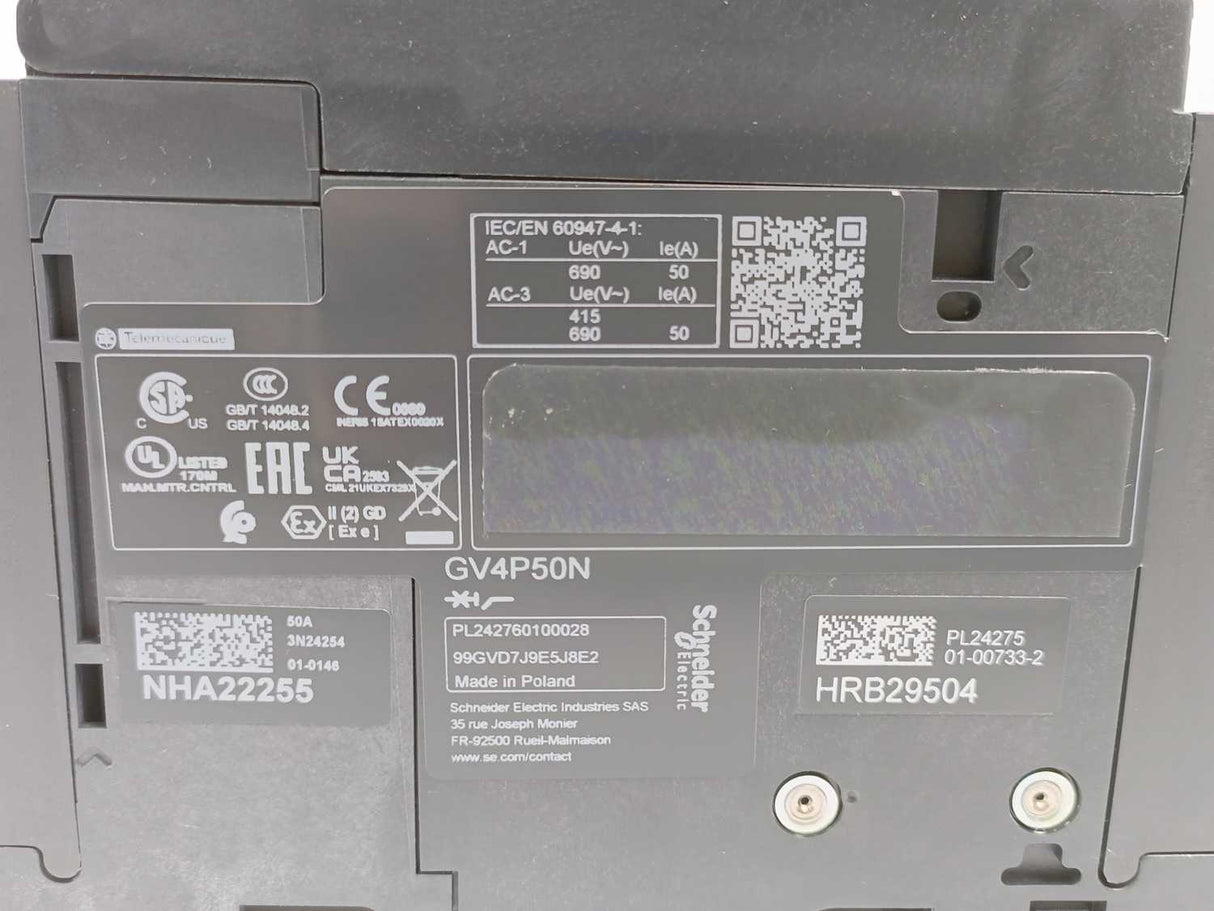 Schneider Electric GV4P50N TeSys Motor Circuit Breaker