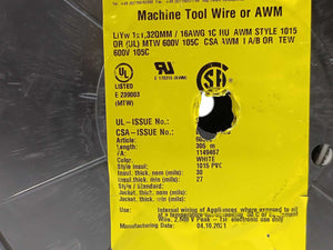 HELUKABEL 60505 Single Core UL Style 1015 16AWG Wire. 280m Spool