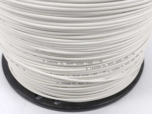 Nelco 0130184 TX UL 3607 AWG 18 Single Core Tinned White Cable. 1000m Spool