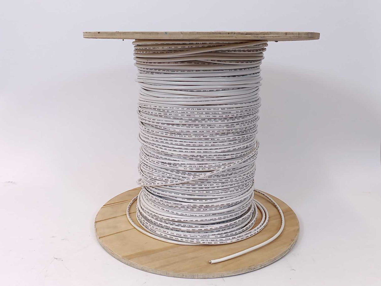 HELUKABEL 60805 Single Core UL Style 1015 10AWG/5,2mm, White Wire.