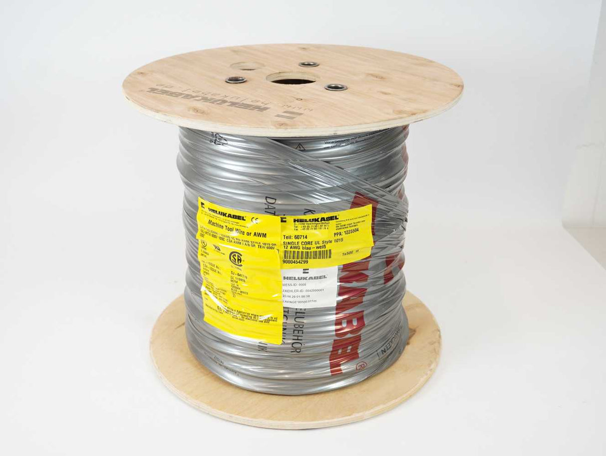 HELUKABEL 60714 Machine Tool Wire AWM LiYw 1x3.3MM 12AWG Single Core 500m