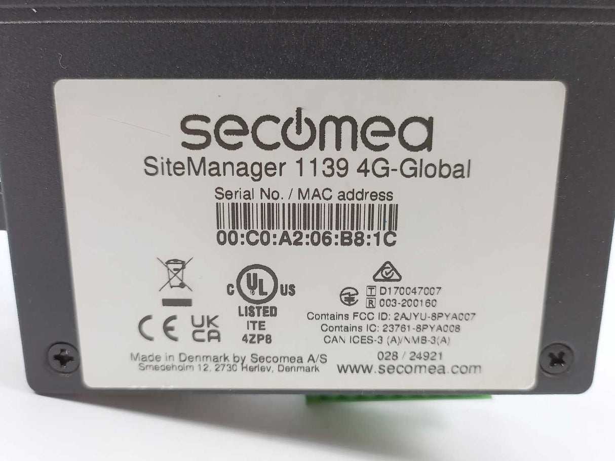 Secomea SiteManager 1139 4G-Global Cellular Communication Router