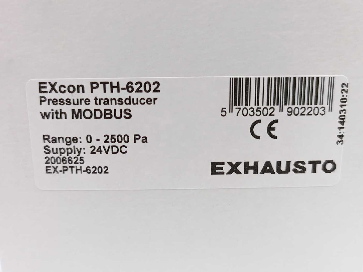 Exhausto EXcon PTH-6202 Pressure Transducer with MODBUS