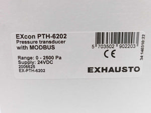Exhausto EXcon PTH-6202 Pressure Transducer with MODBUS