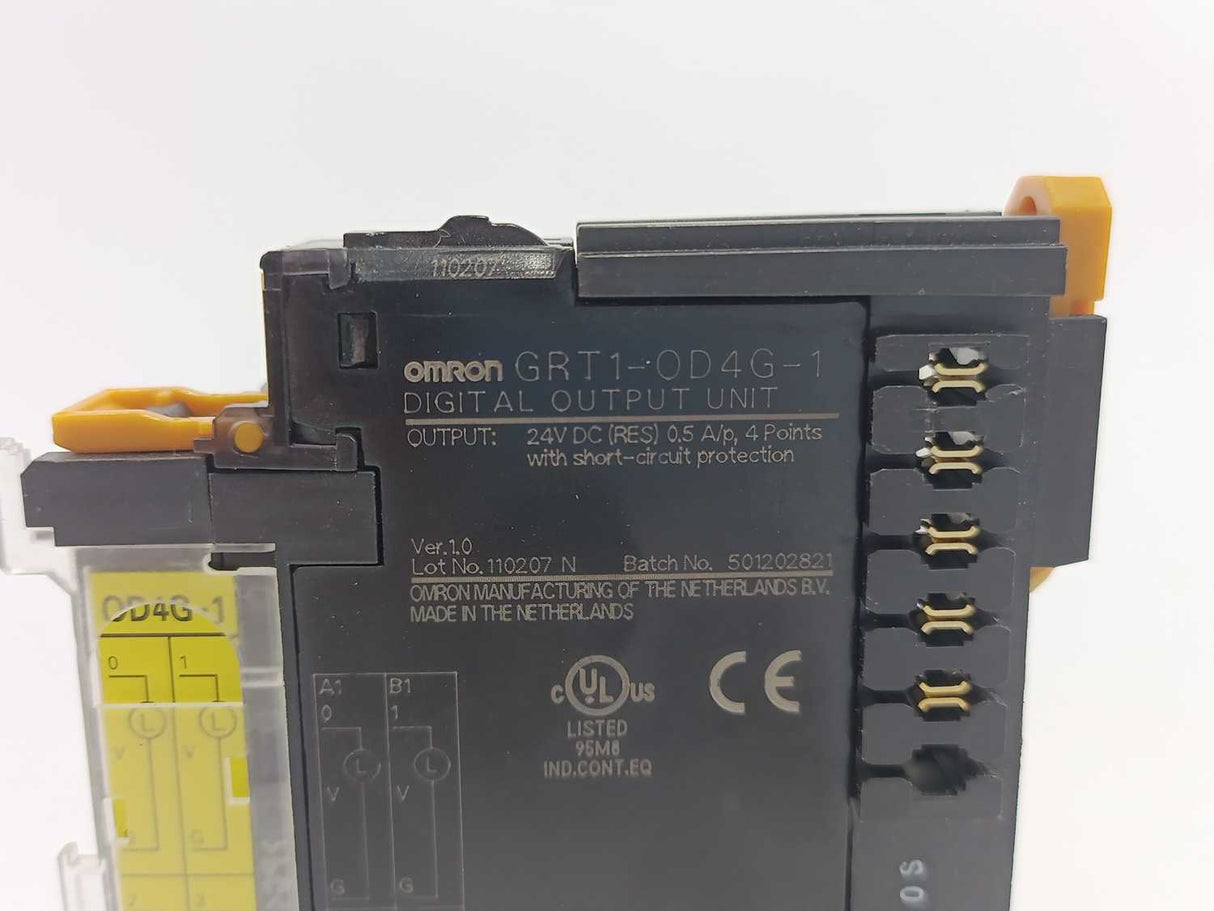 OMRON GRT1-OD4G-1 4x Digital Outputs 0.5 A, 24 VDC, PNP