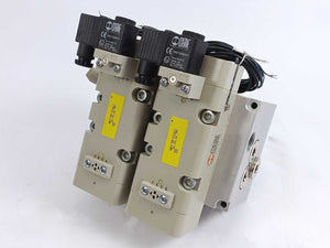 Metal Work 7059021110 W/ 2x ISO 5599 Size 3 Pneumatic Valve