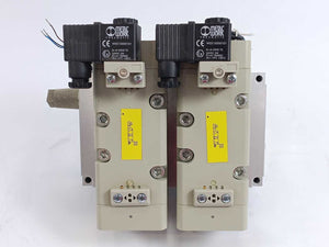 Metal Work 7059021110 W/ 2x ISO 5599 Size 3 Pneumatic Valve