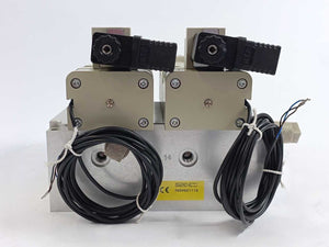Metal Work 7059021110 W/ 2x ISO 5599 Size 3 Pneumatic Valve