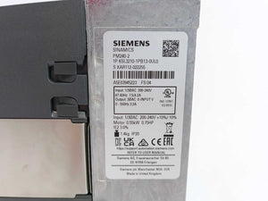 Siemens 6SL3210-1PB13-0UL0 Sinamics G120C PN 0.55kW Frequency Converter