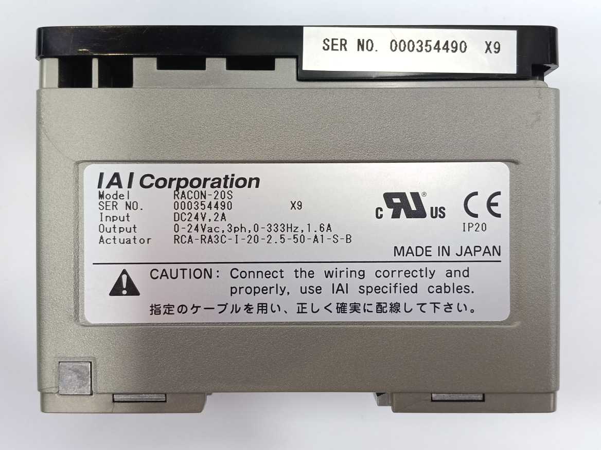 IAI Corporation RACON-20S ROBO NET Single Axis Servo Actuator Controller