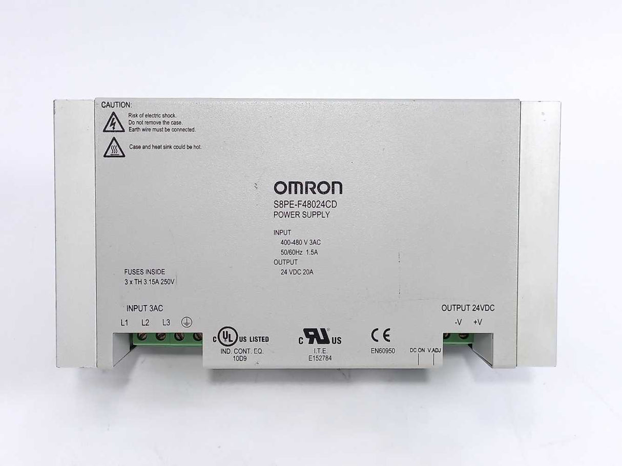 OMRON S8PE-F48024CD Power Supply 24VDC 20A