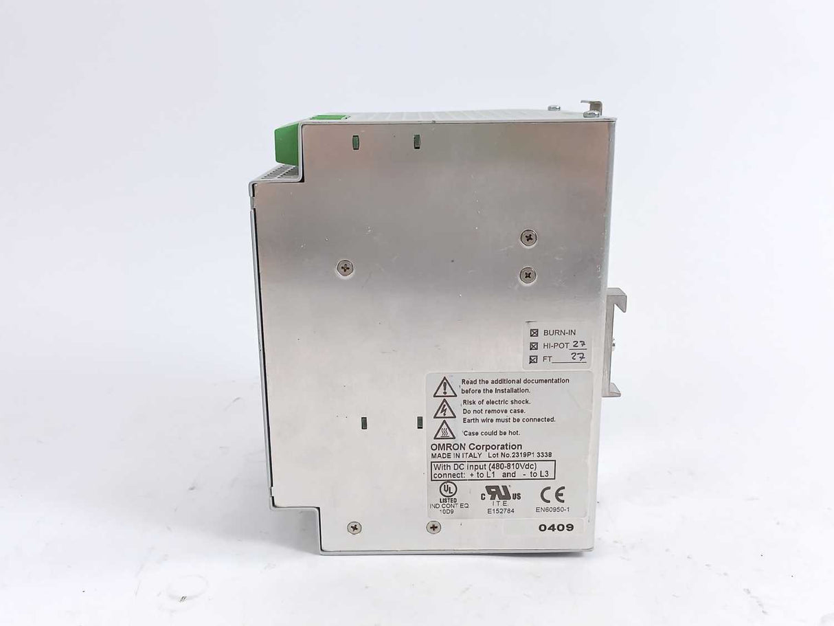 OMRON S8VT-F48024E Power Supply Input 400-500 V 3 AC out: 24V 20A