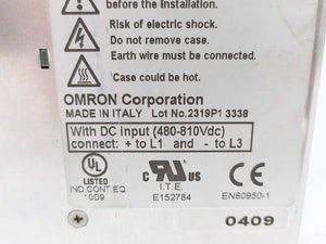 OMRON S8VT-F48024E Power Supply Input 400-500 V 3 AC out: 24V 20A