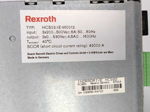 Rexroth R911298371 HCS02.1E-W0012-A-03-NNNN Converter Drive