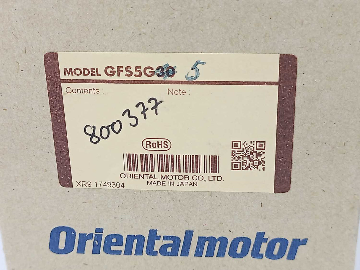 Oriental Motor GFS5G5 VEXTA Gear Head i=5