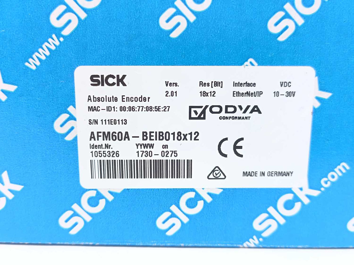 SICK 1055326 AFM60A-BEIB018x12 Absolute Encoder, 10-30 VDC