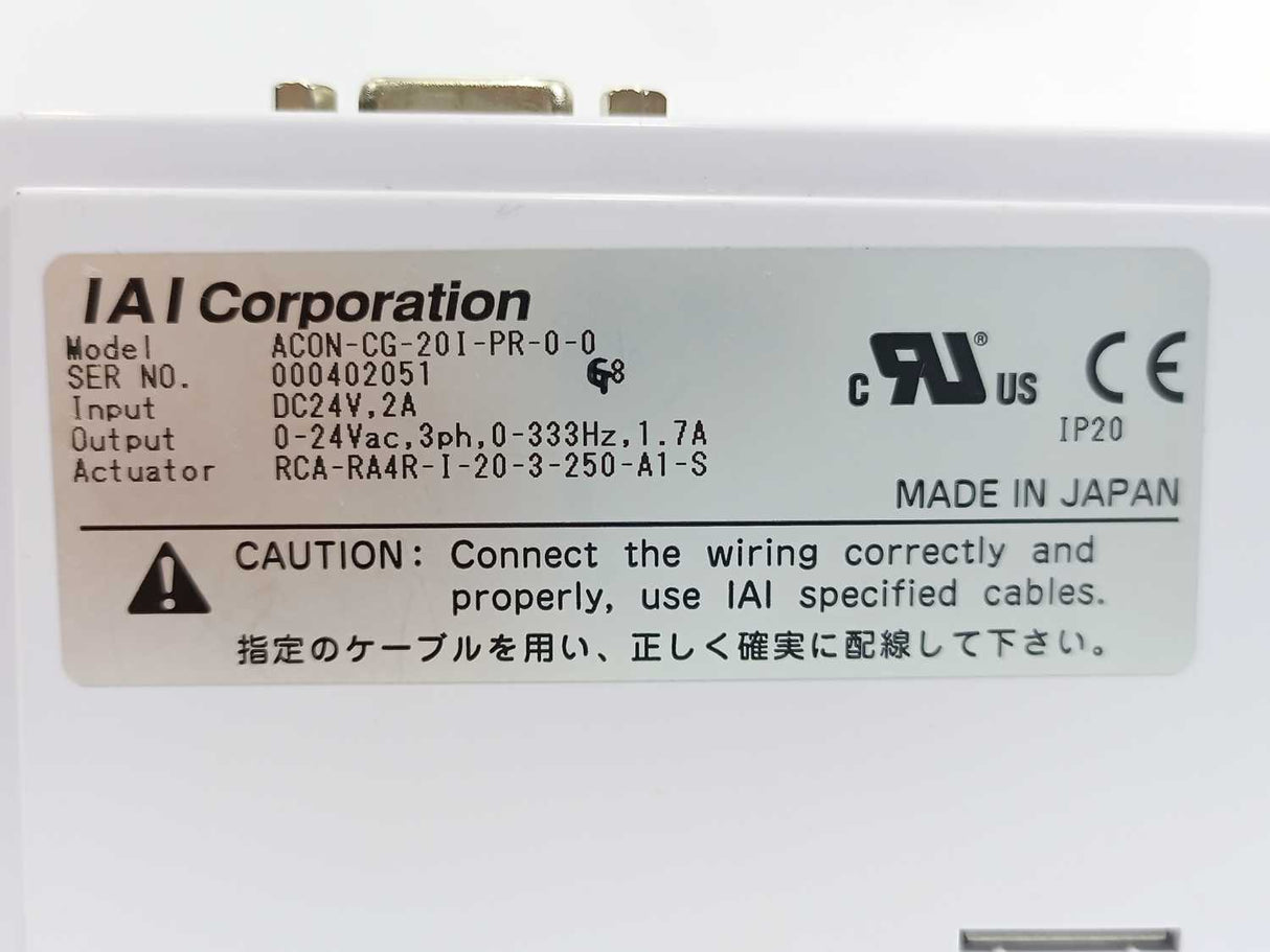 IAI Corporation ACON-CG-201-PR-0-0 Position Controller