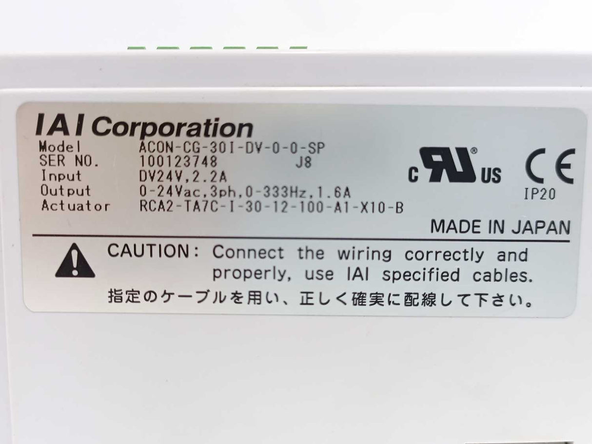 IAI Corporation ACON-CG-30I-DV-0-0-SP Positioner-type Controller