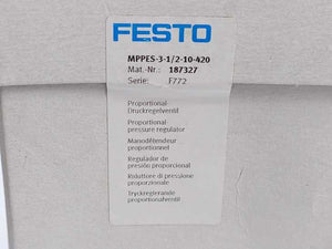 Festo 187327 MPPES-3-1/2-10-420 Proportional-pressure Regulator