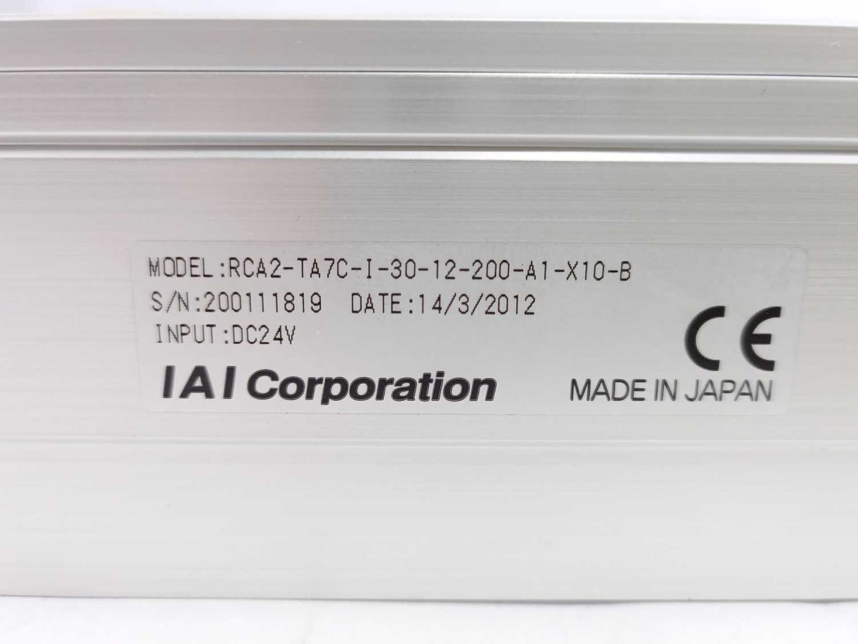 IAI RCA2-TA7C-I-30-12-200-A1-X10-B ROBO Actuator w/ Angled Coupled Motor