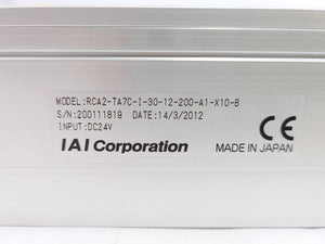 IAI RCA2-TA7C-I-30-12-200-A1-X10-B ROBO Actuator w/ Angled Coupled Motor