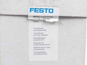 Festo 187327 MPPES-3-1/2-10-420 Proportional-pressure Regulator